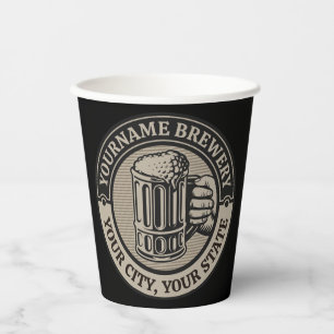 Beer Brewing Personalised NAME Brewery Big Mug  Paper Cups