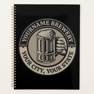 Beer Brewing Personalised NAME Brewery Big Mug  Planner