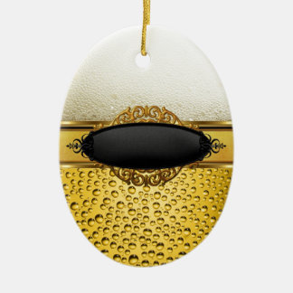 Beer Bubbles Ale Amber Drinks 2 Ceramic Tree Decoration