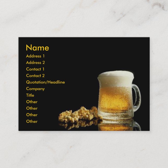 Beer Business Card (Front)