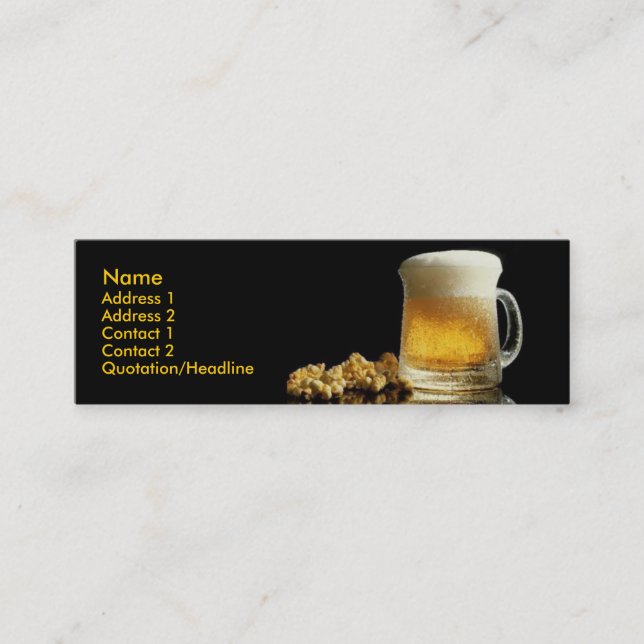 Beer Business Card (Front)