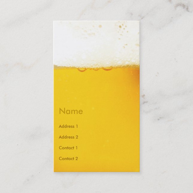 Beer Business Cards (Front)