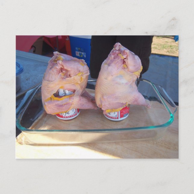 Beer Can Pheasant Postcard (Front)