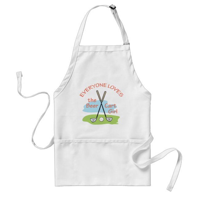 Beer Cart Girl Standard Apron (Front)