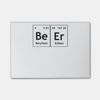 BeEr Chemistry Periodic Table Element Symbols Word Post-it Notes