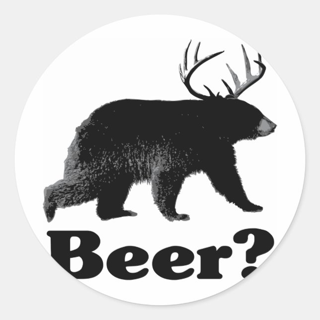 Beer? Classic Round Sticker (Front)