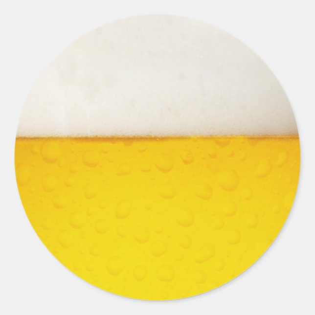 Beer Classic Round Sticker (Front)