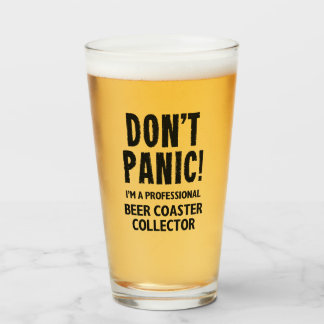 Beer Coaster Collector Glass