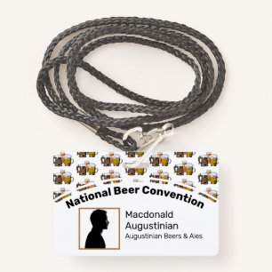 Beer Convention Delegate Photo ID Badge