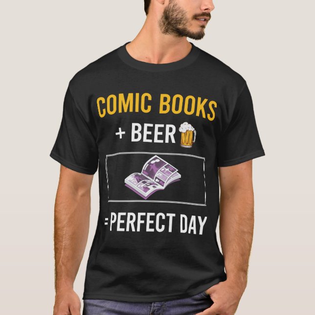 Beer Day Comic Books Comics T-Shirt (Front)