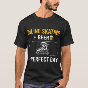 Beer Day Inline Skating Skate Skater T-Shirt