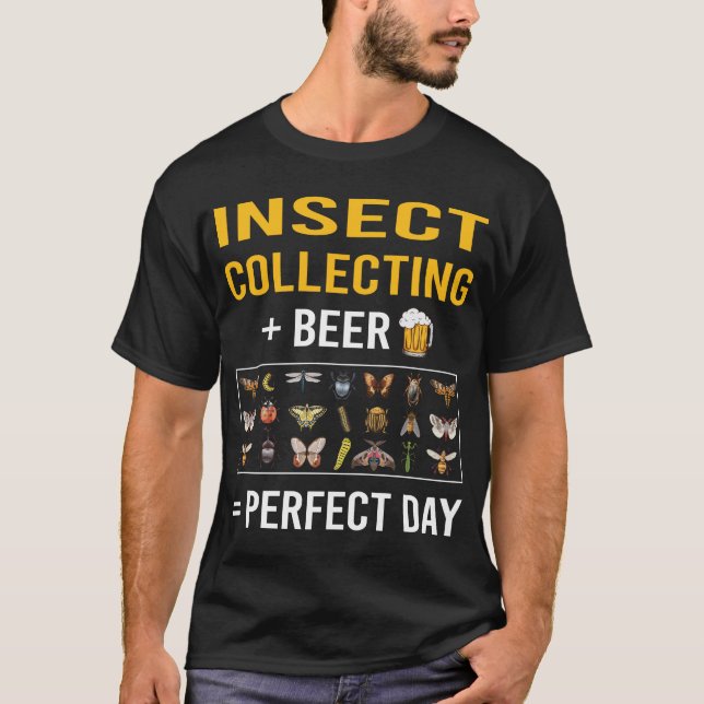 Beer Day Insect Collecting Insects Bug Bugs T-Shirt (Front)