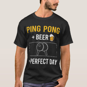 Beer Day Ping Pong Table Tennis T-Shirt