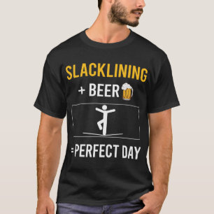 Beer Day Slacklining Slackline Slackliner T-Shirt