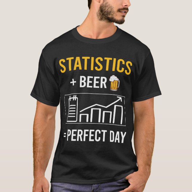 Beer Day Statistics T-Shirt (Front)