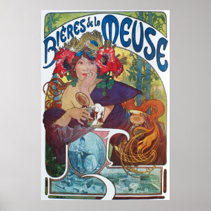 beer de la Meuse, Mucha Poster