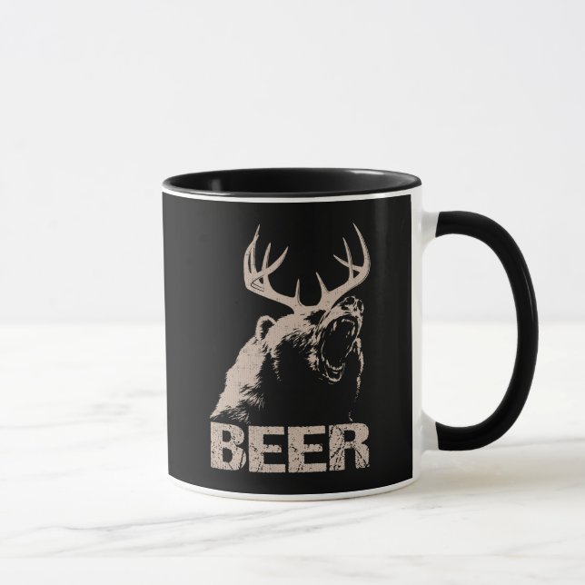Beer Deer Bear Mug (Right)