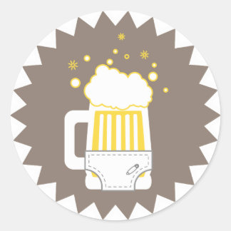 Beer & Diaper Party | Stickers