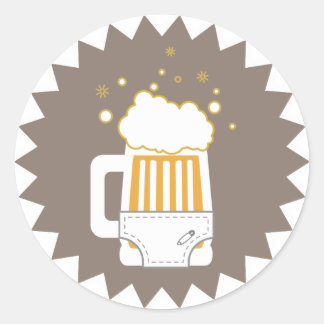 Beer & Diaper Party | Stickers