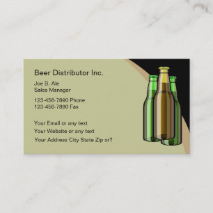 Beer Distributor Business Cards