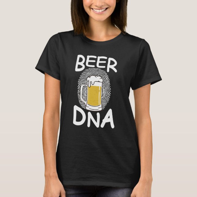 Beer Dna Beer Glass Fingerprint  Toast T-Shirt (Front)
