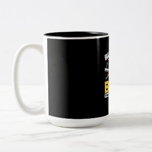 Beer Drinker Baseball Beer Humor Birthday Two-Tone Coffee Mug