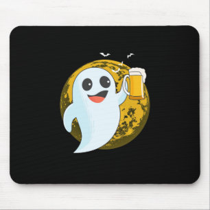 Beer Drinker Beer In Halloween Mouse Pad