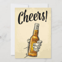 Beer Drinker Cheers Beer Retro Vintage