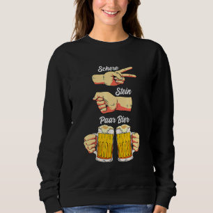 Beer Drinker Game Rock Paper Scissors Oktoberfest  Sweatshirt