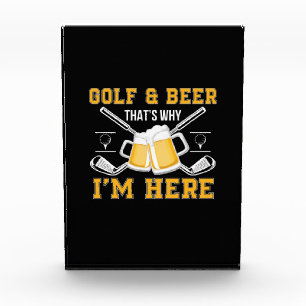 Beer Drinker Golf And Beer Birthday Photo Block