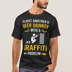 Beer Drinker Graffiti T-Shirt