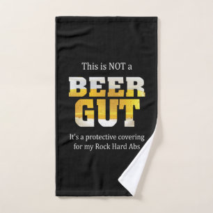 Beer Drinker Not a BEER GUT Birthday Hand Towel