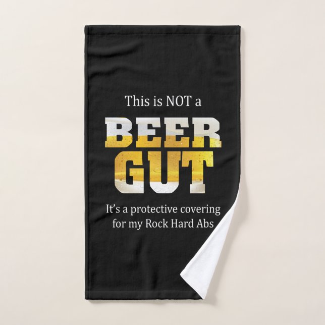 Beer Drinker Not a BEER GUT Birthday Hand Towel (Hand Towel)