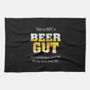 Beer Drinker Not a BEER GUT Birthday Tea Towel