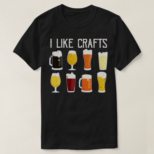 Beer Drinking Beer Lover Gift Craft Beer T-Shirt (Design Front)