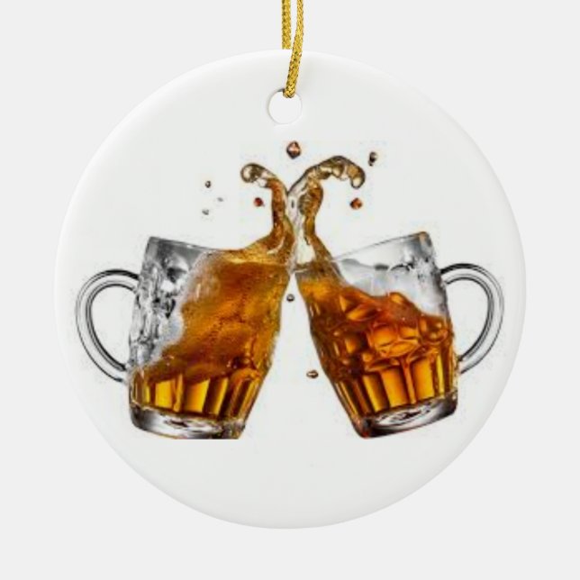 "BEER DRINKING BUDDY" CHRISTMAS ORNAMENT (Front)