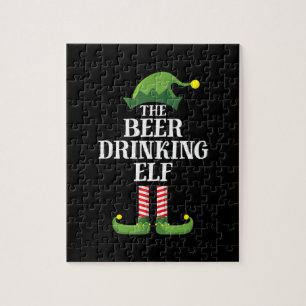 Beer Drinking Christmas Birthday Jigsaw Puzzle