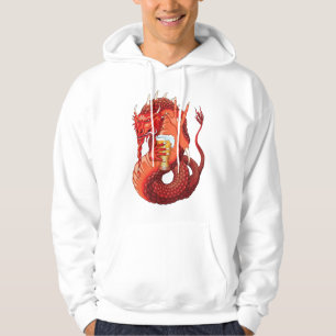 Beer Drinking Dragon Men's Hoodie