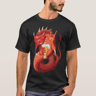 Beer Drinking Dragon Men's T-Shirt