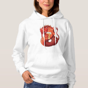 Beer Drinking Dragon Women's Hoodie