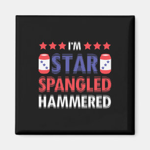 Beer Drinking Drinker Alcohol Funny 4th Of July Ha Magnet