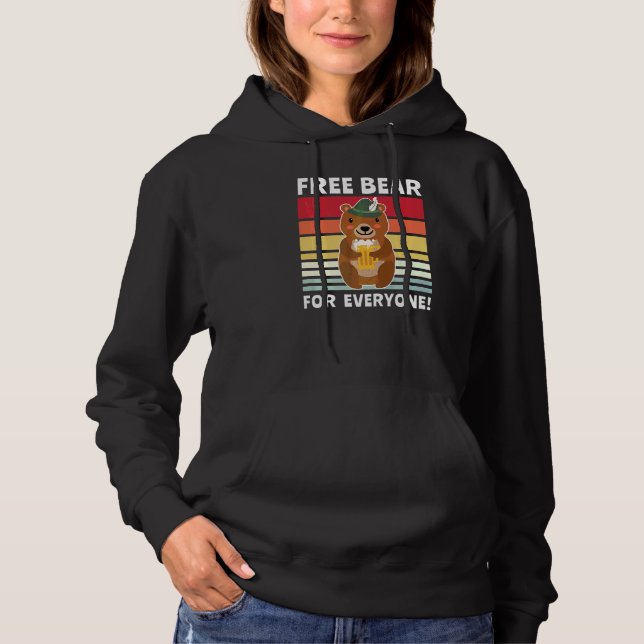 Beer Drinking Drinking Drinking Beer Drinker Bear  Hoodie (Front)