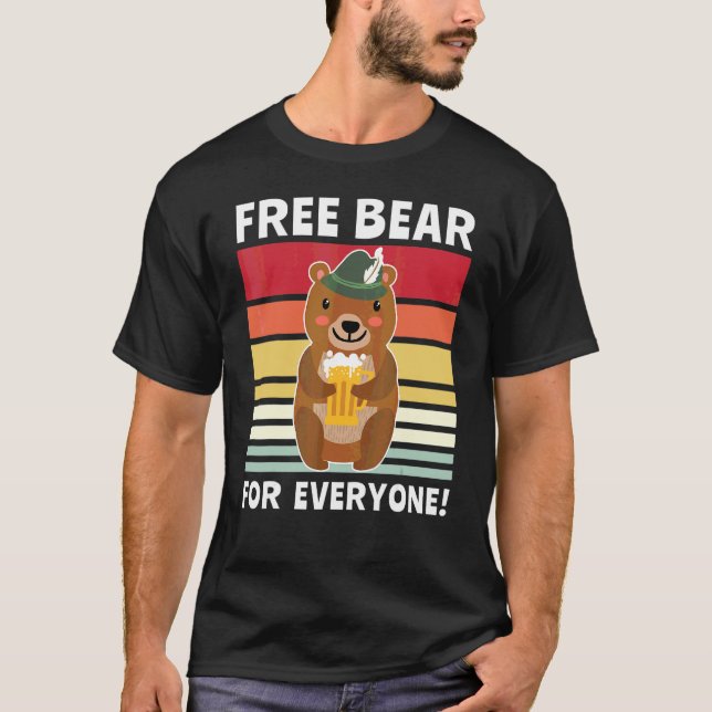 Beer Drinking Drinking Drinking Beer Drinker Bear  T-Shirt (Front)