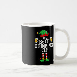 Beer Drinking Elf Matching Family Group Christmas Coffee Mug