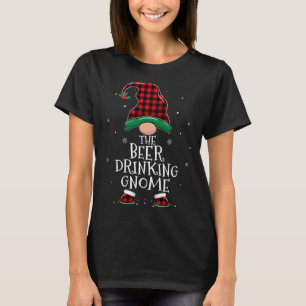 Beer Drinking Gnome Xmas Family Matching Christmas T-Shirt