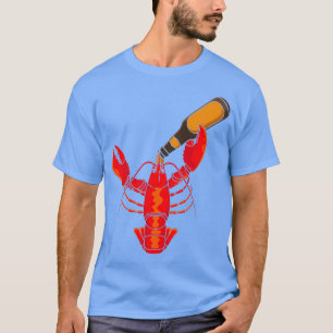 Beer drinking Lobster Funny Crawfish Craft Beer Gi T-Shirt