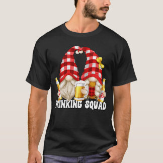 Beer Drinking Squad Gnome Mum And Dad For Beer T-Shirt