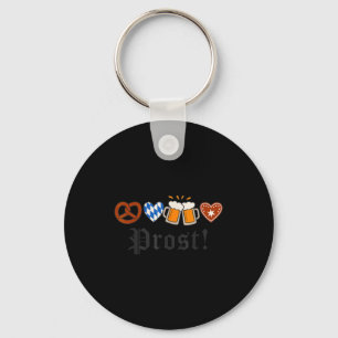 Beer Drinking Vintage German Prost Men Women  Key Ring
