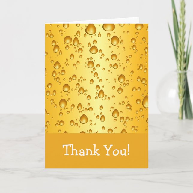 Beer Drops Thank You Card (Front)