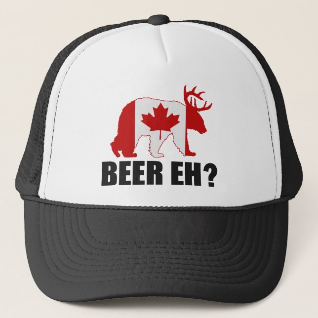 BEER EH?  Funny Canadian Beer Hat (Front)